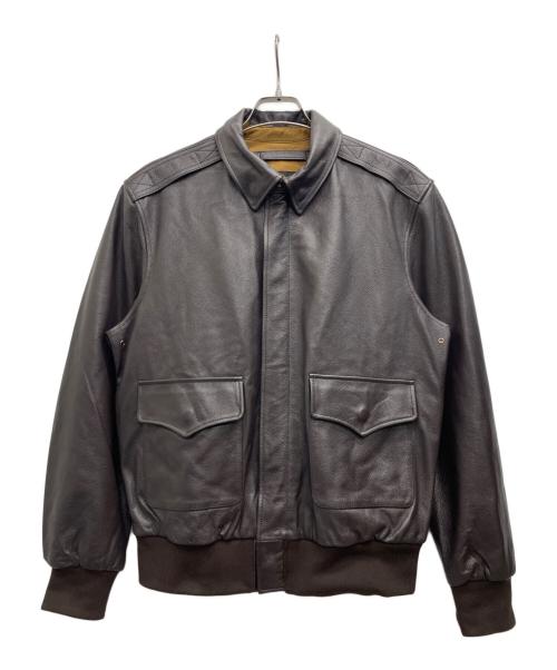 Willis&Geiger（ウィルスガイガー）Willis&Geiger (ウィルスガイガー) A-2フライトジャケット ブラウン サイズ:XLの古着・服飾アイテム