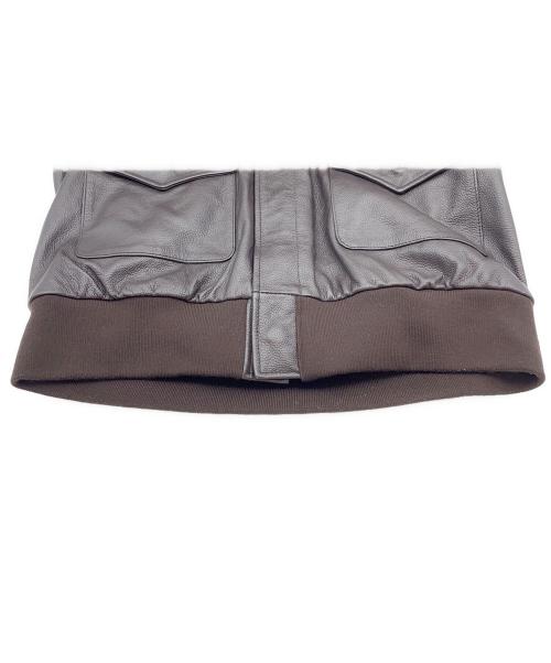 Willis&Geiger（ウィルスガイガー）Willis&Geiger (ウィルスガイガー) A-2フライトジャケット ブラウン サイズ:XLの古着・服飾アイテム