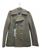 Moonage Devilmentムーンエイジデビルメント）の古着「Pコート」｜カーキ