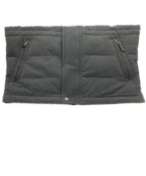 LACOSTE（ラコステ）LACOSTE (ラコステ) Cotton Pique Hoodie Down JKT JACKET  グレー サイズ:Lの古着・服飾アイテム