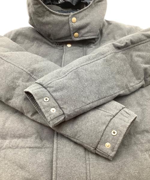 LACOSTE（ラコステ）LACOSTE (ラコステ) Cotton Pique Hoodie Down JKT JACKET  グレー サイズ:Lの古着・服飾アイテム