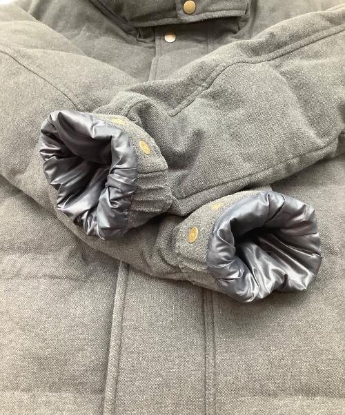 LACOSTE（ラコステ）LACOSTE (ラコステ) Cotton Pique Hoodie Down JKT JACKET  グレー サイズ:Lの古着・服飾アイテム