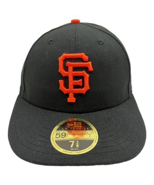 New Era（ニューエラ）New Era (ニューエラ) 59FIFTY LP SAN FRANCISCO GIANTS ブラック×オレンジ サイズ:SIZE 7 3/8(58.7cm)の古着・服飾アイテム