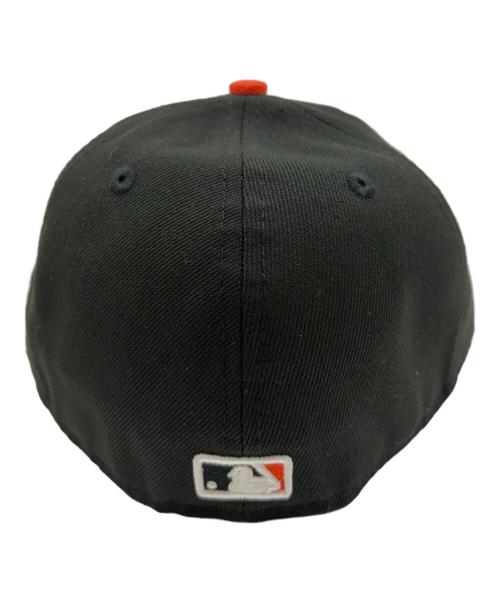 New Era（ニューエラ）New Era (ニューエラ) 59FIFTY LP SAN FRANCISCO GIANTS ブラック×オレンジ サイズ:SIZE 7 3/8(58.7cm)の古着・服飾アイテム