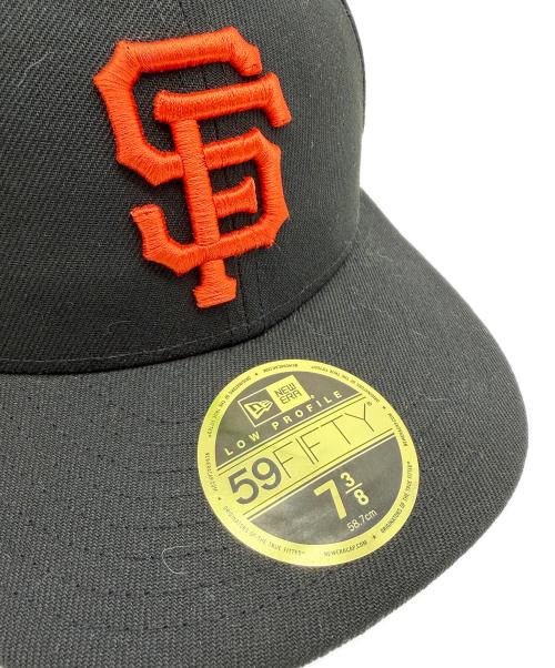 New Era（ニューエラ）New Era (ニューエラ) 59FIFTY LP SAN FRANCISCO GIANTS ブラック×オレンジ サイズ:SIZE 7 3/8(58.7cm)の古着・服飾アイテム