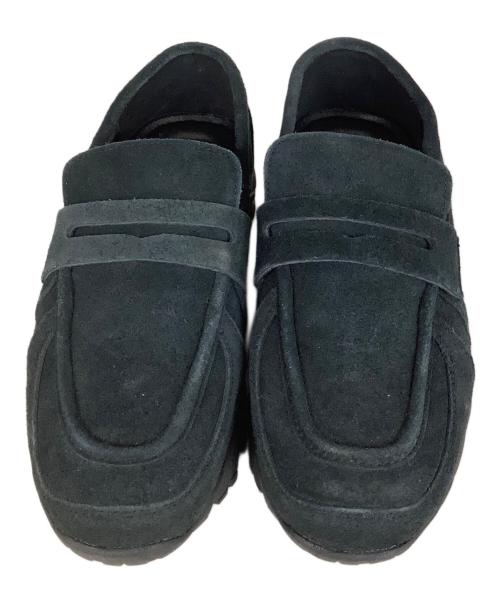 OPENING act（オープニングアクト）OPENING ACT (オープニングアクト) vibram (ビブラム) リアルレザースウェードローファー ブラック サイズ:表記無しの古着・服飾アイテム