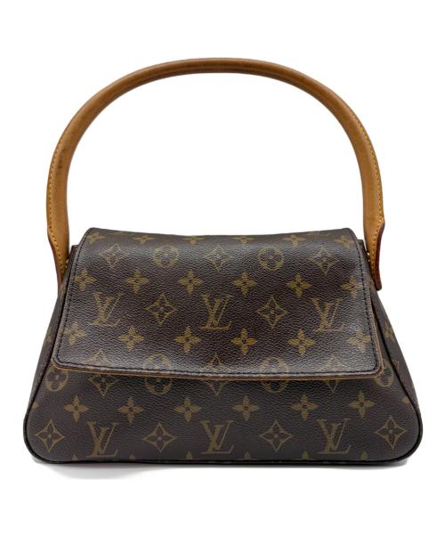 LOUIS VUITTON（ルイ ヴィトン）LOUIS VUITTON (ルイ ヴィトン) ハンドバッグ　ミニルーピング ブラウン×ネイビー サイズ:ミニの古着・服飾アイテム