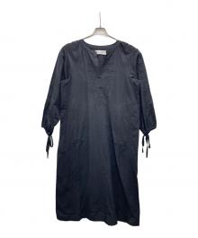 sara mallika（サラマリカ）の古着「長袖ワンピース」｜ブラック