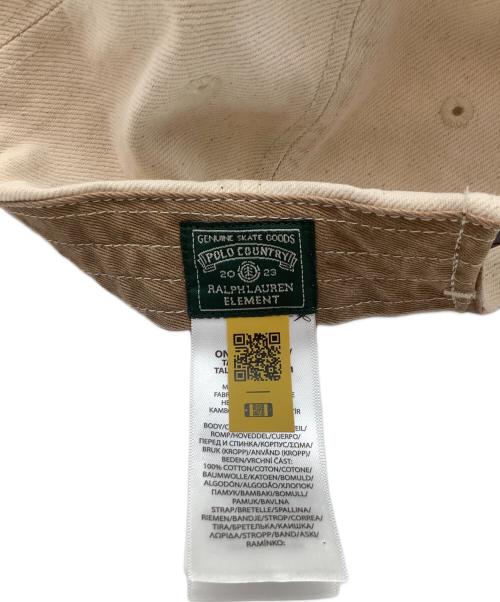 RALPH LAUREN（ラルフローレン）RALPH LAUREN (ラルフローレン) ELEMENT (エレメント) キャップ ベージュの古着・服飾アイテム