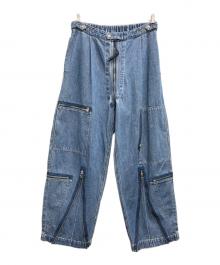 Product Twelve（プロダクトトゥエルブ）の古着「Flight Pants denim」｜インディゴ