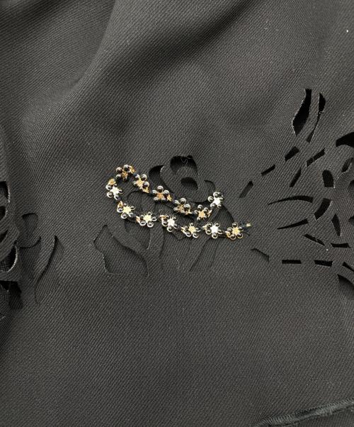 HARE（ハレ）HARE (ハレ) Ado (アド) LASER CUT TIERED SKIRT ブラック サイズ:Fの古着・服飾アイテム