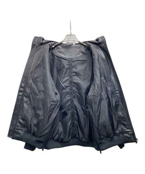 adidas（アディダス）adidas (アディダス) フェイクレザージャケット ブラック サイズ:Mの古着・服飾アイテム