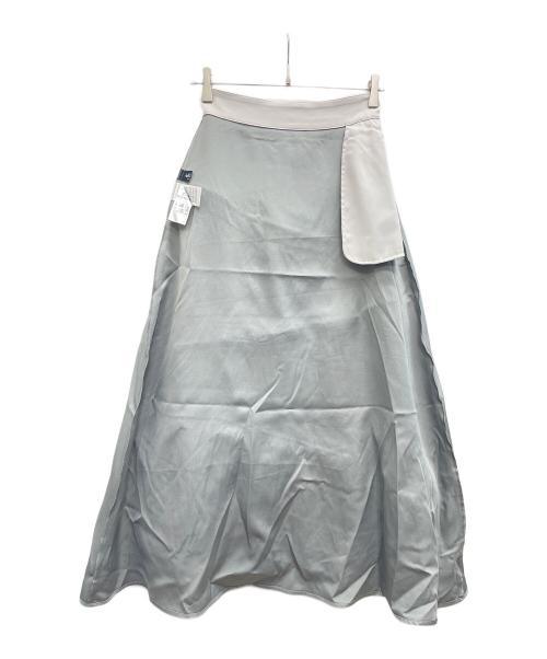 HARE（ハレ）HARE (ハレ) Ado (アド) LASER CUT TIERED SKIRT グレー サイズ:Fの古着・服飾アイテム
