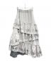 HARE (ハレ) Ado (アド) LASER CUT TIERED SKIRT グレー サイズ:F：15000円