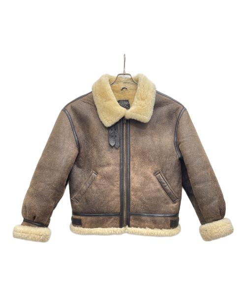 -（-）- (-) Ｂ-3フライトジャケット ブラウン サイズ:Lの古着・服飾アイテム