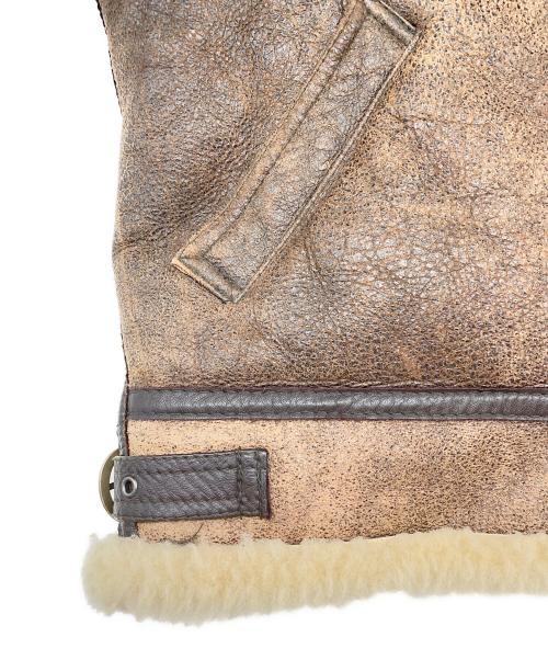 -（-）- (-) Ｂ-3フライトジャケット ブラウン サイズ:Lの古着・服飾アイテム