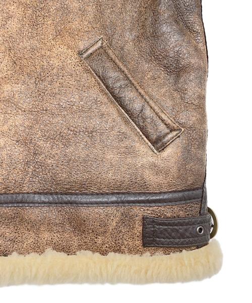 -（-）- (-) Ｂ-3フライトジャケット ブラウン サイズ:Lの古着・服飾アイテム