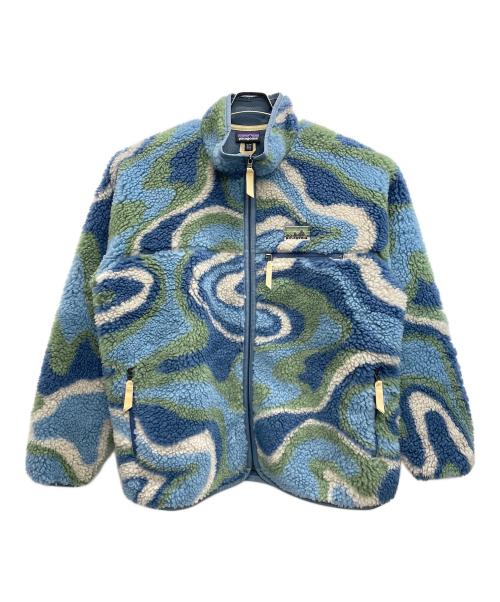 Patagonia（パタゴニア）Patagonia (パタゴニア) Natural Blend Retro Cardigan ブルー サイズ:XLの古着・服飾アイテム