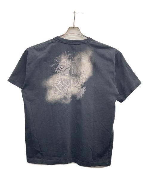 STONE ISLAND（ストーンアイランド）STONE ISLAND (ストーンアイランド) ロゴTシャツ ブラック サイズ:XLの古着・服飾アイテム