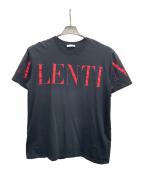 VALENTINOヴァレンティノ）の古着「プリントカットソー」｜ブラック×レッド