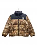 THE NORTH FACEザ ノース フェイス）の古着「Novelty Nuptse Jacket」｜ベージュ×ブラック