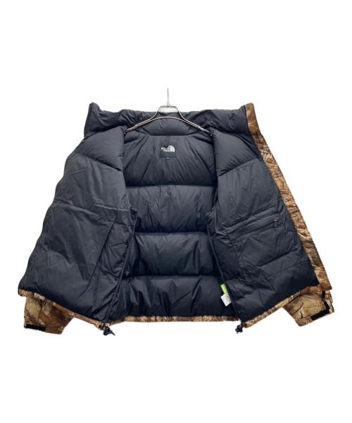 THE NORTH FACE（ザ ノース フェイス）THE NORTH FACE (ザ ノース フェイス) Novelty Nuptse Jacket ベージュ×ブラック サイズ:Lの古着・服飾アイテム