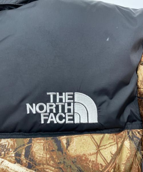 THE NORTH FACE（ザ ノース フェイス）THE NORTH FACE (ザ ノース フェイス) Novelty Nuptse Jacket ベージュ×ブラック サイズ:Lの古着・服飾アイテム