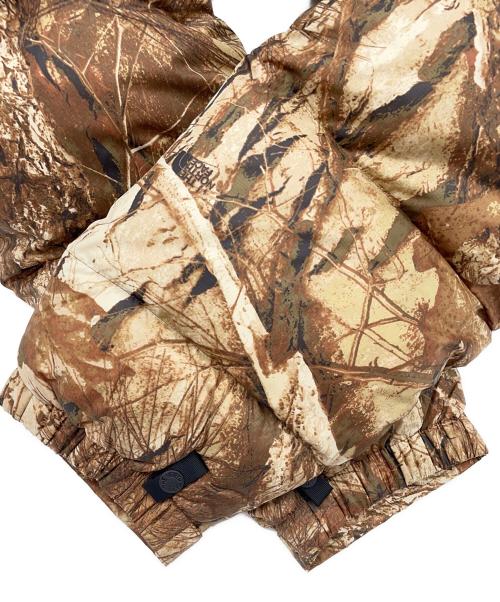 THE NORTH FACE（ザ ノース フェイス）THE NORTH FACE (ザ ノース フェイス) Novelty Nuptse Jacket ベージュ×ブラック サイズ:Lの古着・服飾アイテム