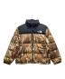 THE NORTH FACE（ザ ノース フェイス）の古着「Novelty Nuptse Jacket」｜ベージュ×ブラック