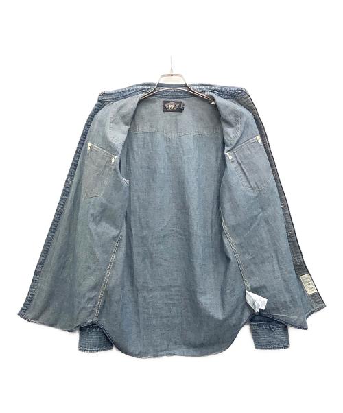 RRL（ダブルアールエル）RRL (ダブルアールエル) コンチョボタンデニムウエスタンシャツ インディゴ サイズ:Mの古着・服飾アイテム