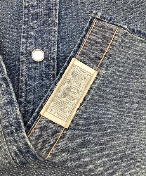 RRL（ダブルアールエル）RRL (ダブルアールエル) コンチョボタンデニムウエスタンシャツ インディゴ サイズ:Mの古着・服飾アイテム