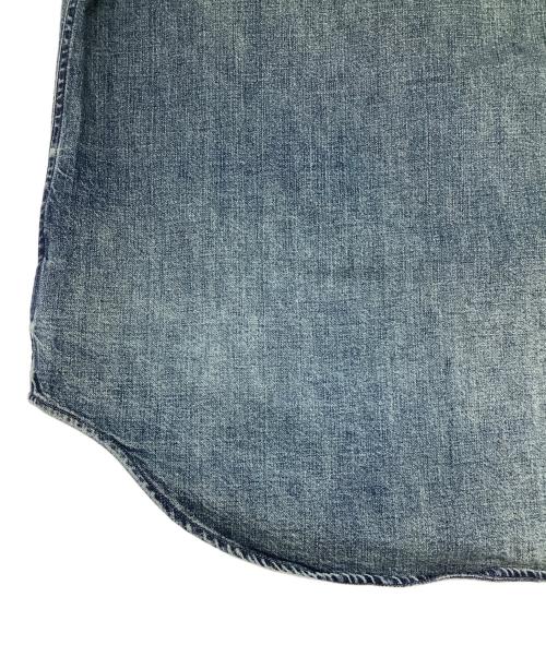 RRL（ダブルアールエル）RRL (ダブルアールエル) コンチョボタンデニムウエスタンシャツ インディゴ サイズ:Mの古着・服飾アイテム