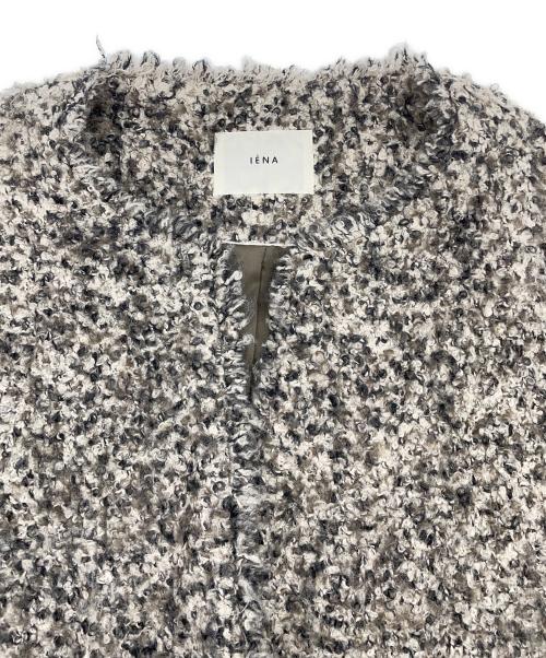 IENA（イエナ）IENA (イエナ) ループヤーンノーカラージャケットコート グレー サイズ:Freeの古着・服飾アイテム