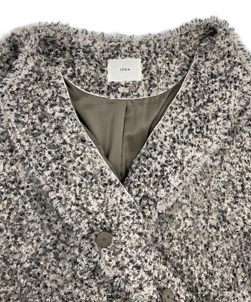 IENA（イエナ）IENA (イエナ) ループヤーンノーカラージャケットコート グレー サイズ:Freeの古着・服飾アイテム