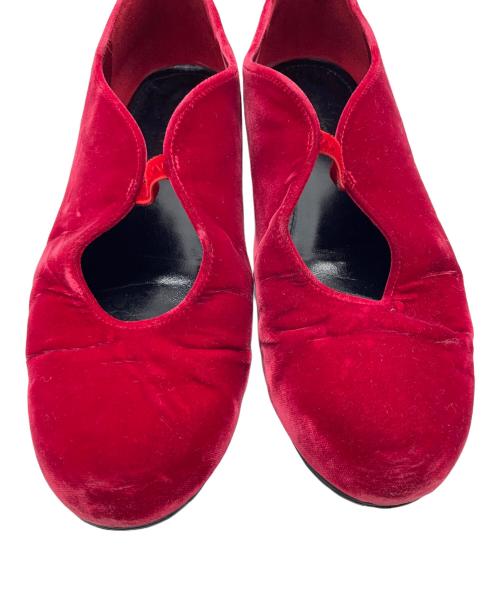 Mame Kurogouchi（マメクロゴウチ）Mame Kurogouchi (マメクロゴウチ) バレエシューズ レッド サイズ:23.5cmの古着・服飾アイテム