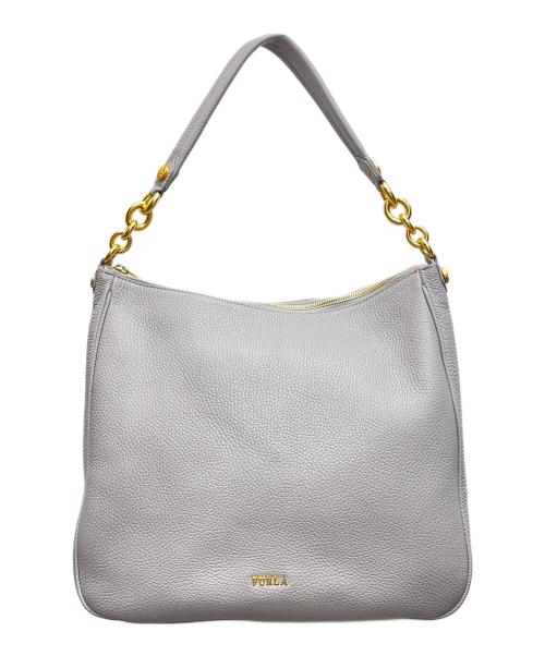 FURLA（フルラ）FURLA (フルラ) コメタ ホーボー ショルダーバッグ グレーの古着・服飾アイテム