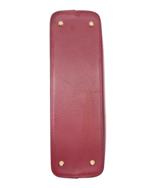 BURBERRY（バーバリー）BURBERRY (バーバリー) ノバチェック　ベージュ×レッド　ハンドバッグ　キャンバス ベージュ×レッドの古着・服飾アイテム