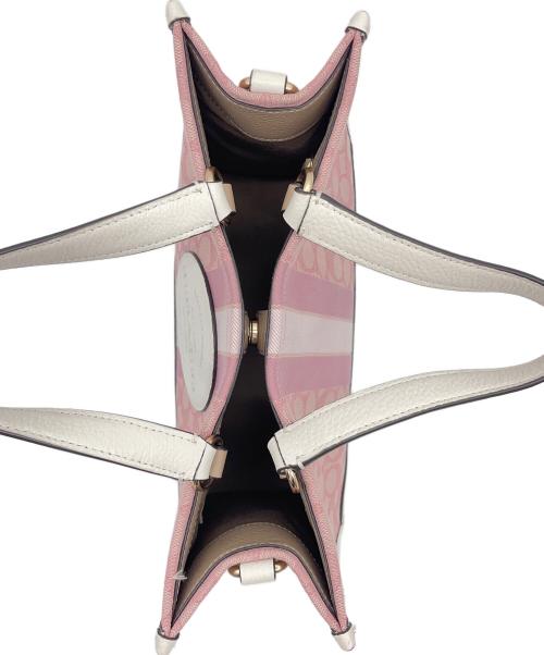 COACH（コーチ）COACH (コーチ) デンプシーキャリーオール 2WAYショルダーバッグ ピンクの古着・服飾アイテム