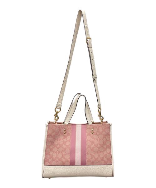 COACH（コーチ）COACH (コーチ) デンプシーキャリーオール 2WAYショルダーバッグ ピンクの古着・服飾アイテム