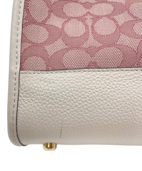 COACH（コーチ）COACH (コーチ) デンプシーキャリーオール 2WAYショルダーバッグ ピンクの古着・服飾アイテム