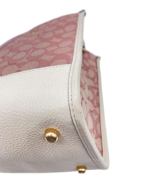 COACH（コーチ）COACH (コーチ) デンプシーキャリーオール 2WAYショルダーバッグ ピンクの古着・服飾アイテム