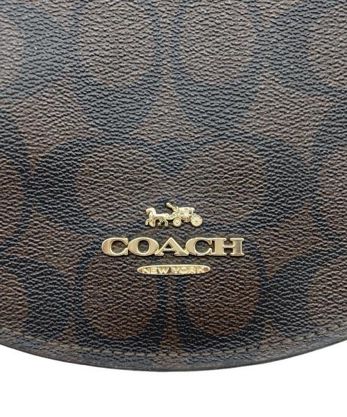 COACH（コーチ）COACH (コーチ) シグネチャー　ショルダーバッグ  ブラウン×ブラックの古着・服飾アイテム