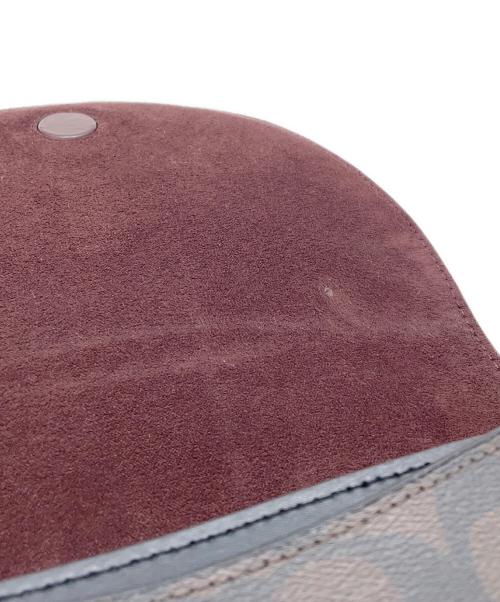 COACH（コーチ）COACH (コーチ) シグネチャー　ショルダーバッグ  ブラウン×ブラックの古着・服飾アイテム