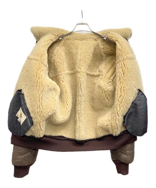 Golden Bear（ゴールデンベア）Golden Bear (ゴールデンベア) ムートンジャケット ブラウン サイズ:38の古着・服飾アイテム