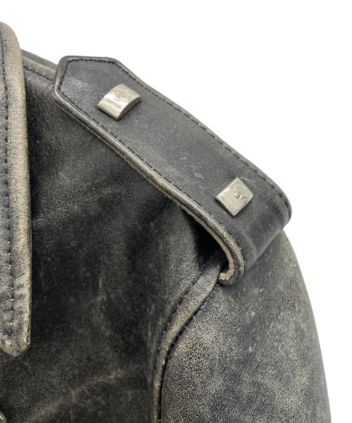 HARLEY-DAVIDSON（ハーレーダビッドソン）HARLEY-DAVIDSON (ハーレーダビッドソン) SCREAMIN EAGLE CLUB　ダブルライダースジャケット ブラック サイズ:44の古着・服飾アイテム