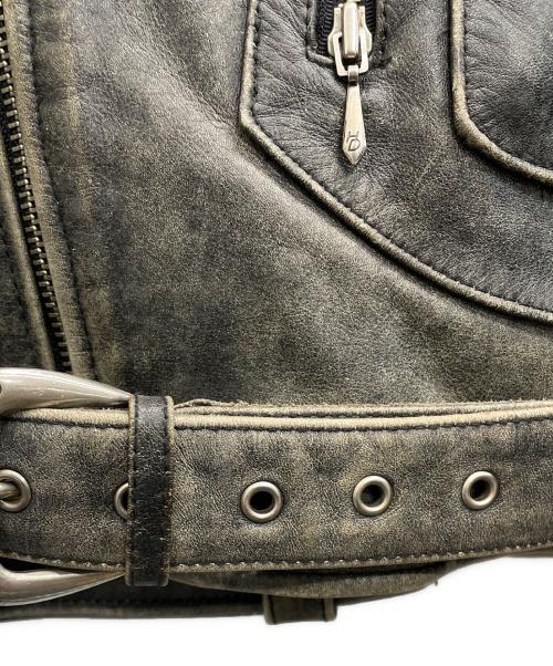 HARLEY-DAVIDSON（ハーレーダビッドソン）HARLEY-DAVIDSON (ハーレーダビッドソン) SCREAMIN EAGLE CLUB　ダブルライダースジャケット ブラック サイズ:44の古着・服飾アイテム