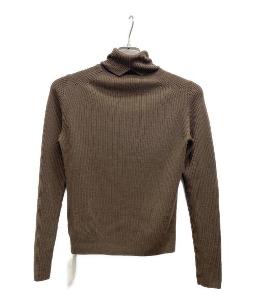 SLOANE（スローン）SLOANE (スローン) 14Gリブ エクストラファインメリノウール タートルネック ブラウン サイズ:1の古着・服飾アイテム