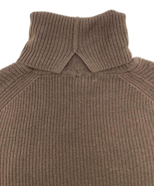 SLOANE（スローン）SLOANE (スローン) 14Gリブ エクストラファインメリノウール タートルネック ブラウン サイズ:1の古着・服飾アイテム
