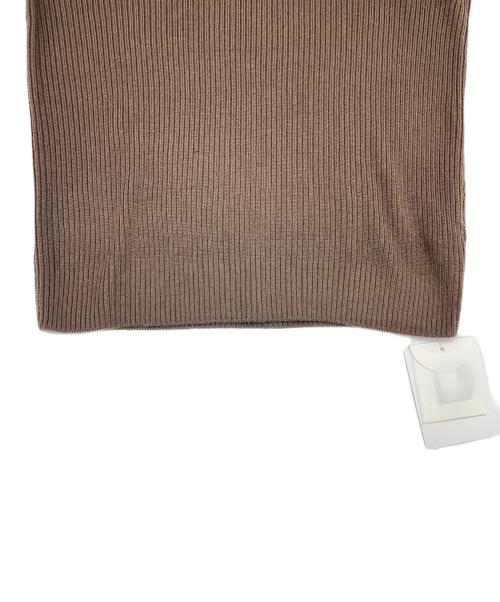 SLOANE（スローン）SLOANE (スローン) 14Gリブ エクストラファインメリノウール タートルネック ブラウン サイズ:1の古着・服飾アイテム