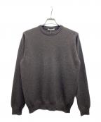 SLOANEスローン）の古着「12G天竺 カシミヤクルーネック」｜ブラウン